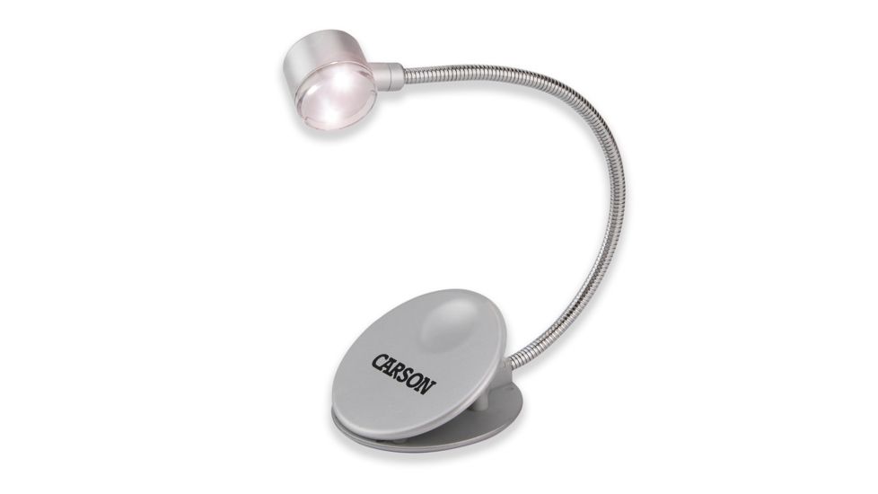 Carson Ultra-Bright Fully Adjustable LED Book Light - Grey FL-88