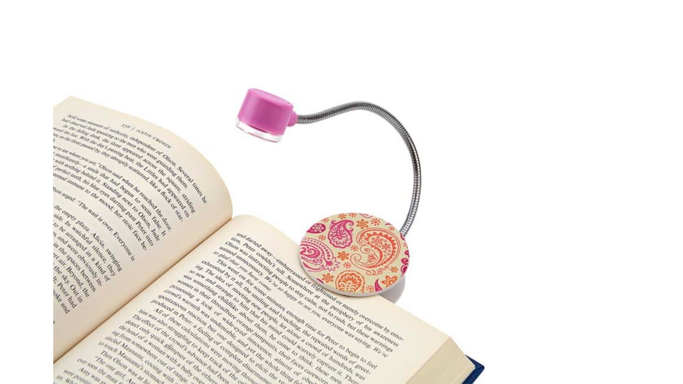 Carson Ultra-Bright Fully Adjustable LED Book Light - Paisley FL-9001