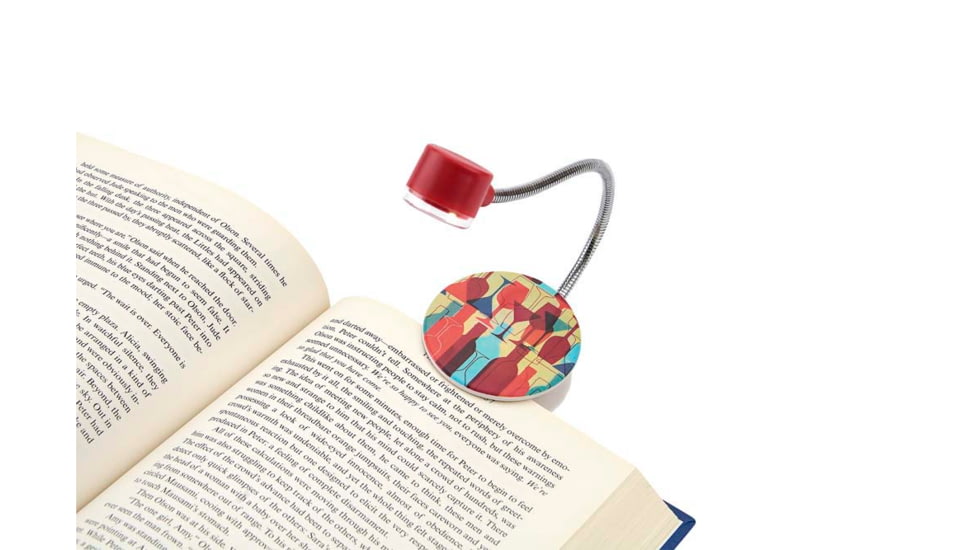 Carson Ultra-Bright Fully Adjustable LED Book Light - Wine FL-9003