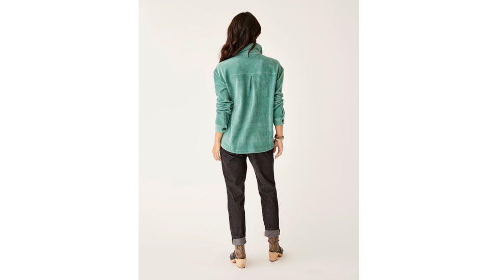 Carve Designs Hudson Stretch Cord Shacket - Womens, Forest, Extra Small, JCSK99-326-XS