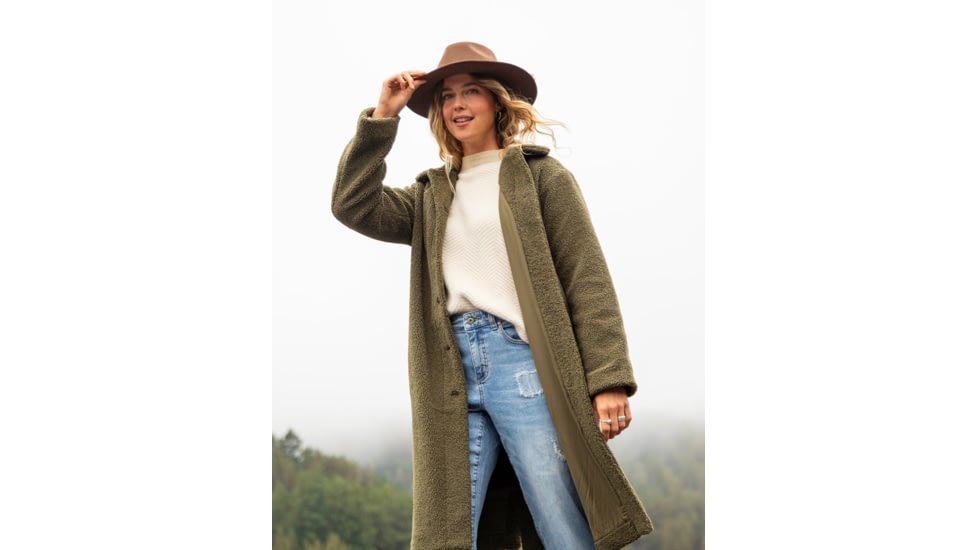 Carve Designs Sutton Boucle Jacket - Womens, Fir, Medium, JCLF25-392-MD