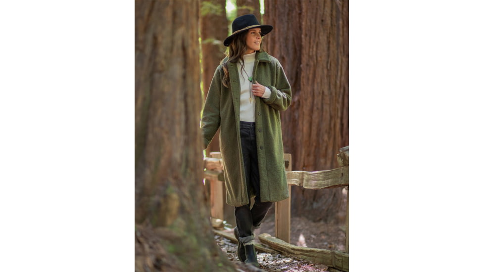 Carve Designs Sutton Boucle Jacket - Womens, Fir, Medium, JCLF25-392-MD