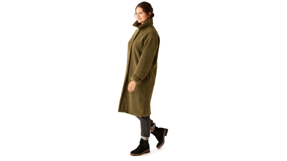 Carve Designs Sutton Boucle Jacket - Womens, Fir, Medium, JCLF25-392-MD
