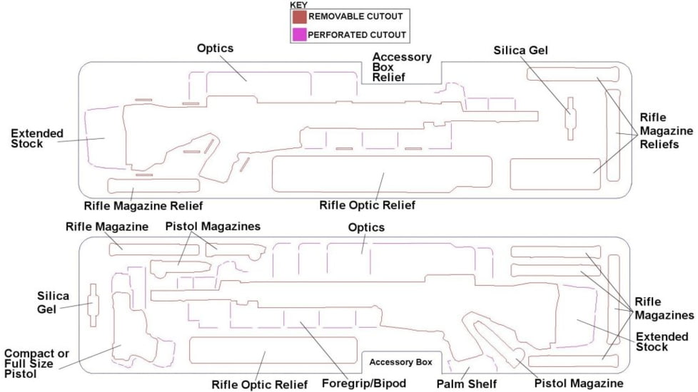 Case Club 2 AR15 Rifle Case, Black, Large, CC6064HXYW2AR