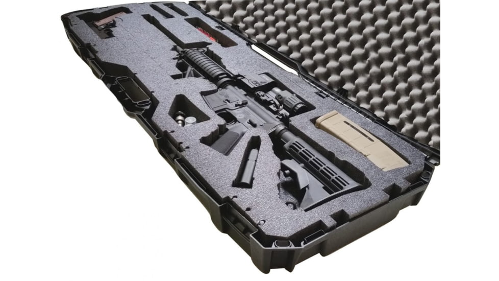 Case Club AR15 Rifle Carry Case, Black, Medium, CC6500FLAR15
