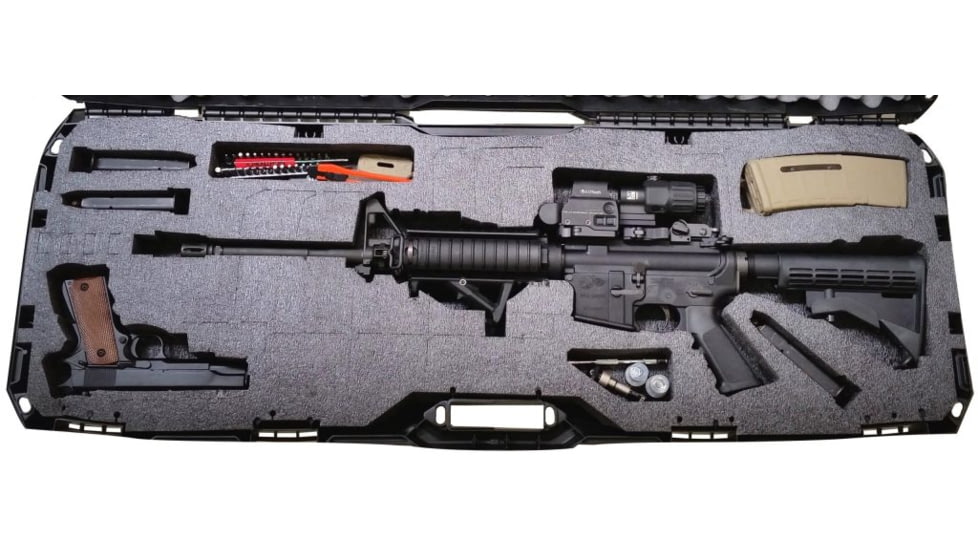 Case Club AR15 Rifle Carry Case, Black, Medium, CC6500FLAR15