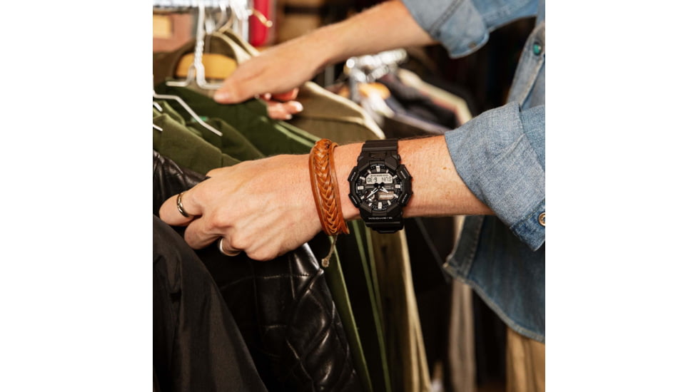 Casio G-Shock Mens Analog-Digital Movement Watch, 55 mm Case Diameter, Resin, Black, Bio-based Resin, GA-010-1A1CR