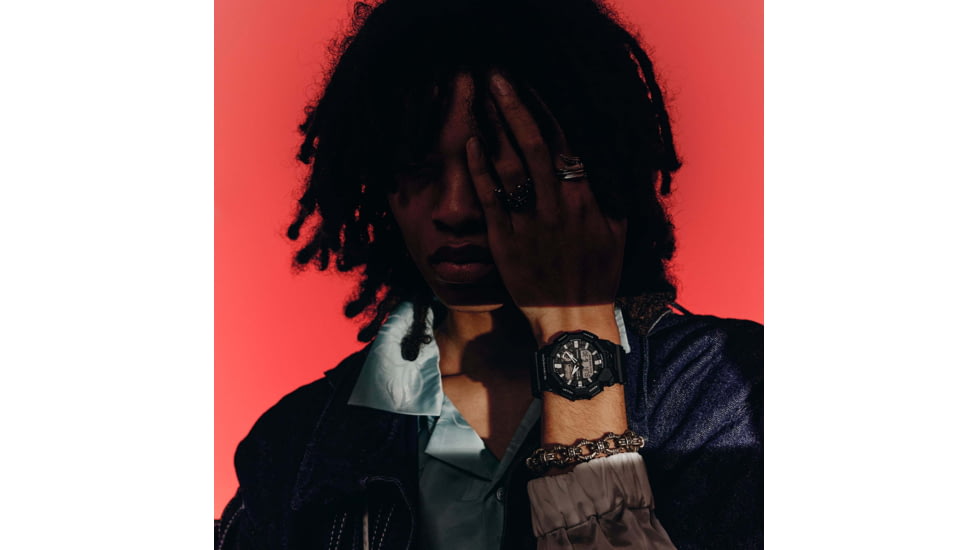 Casio G-Shock Mens Analog-Digital Movement Watch, 55 mm Case Diameter, Resin, Black, Bio-based Resin, GA-010-1A1CR