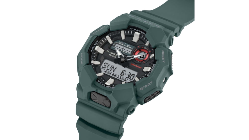 Casio G-Shock Mens Analog-Digital Movement Watch, 55 mm Case Diameter, Resin, Blue, Bio-based Resin, GA-010-2ACR