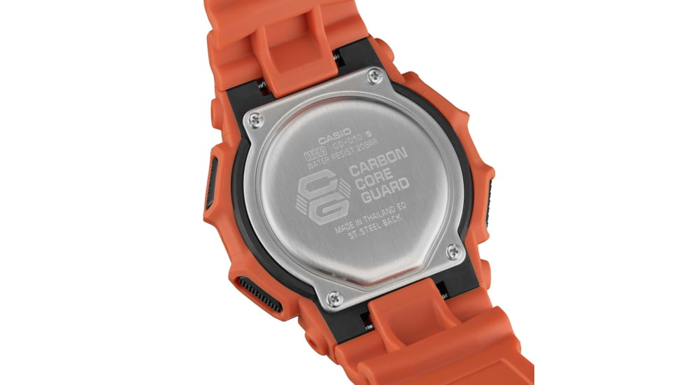 Casio G-Shock Mens Digital Movement Watch, 52 mm Case Diameter, Resin, Red, Bio-based Resin, GD-010-4CR