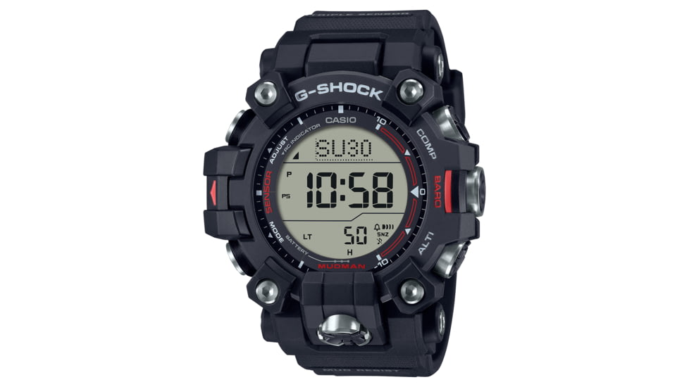 Casio G-Shock Mudman Triple-Sensor Solar Power Watch - Mens, Black, GW9500-1
