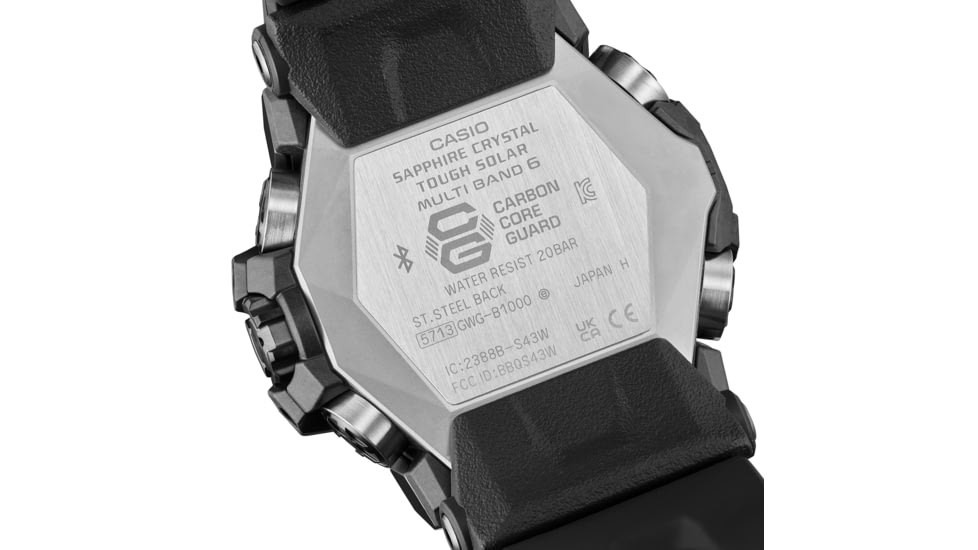 Casio G-Shock Mudmaster Triple-Sensor Solar Watch - Mens, Black, GWG-B1000-1ACR