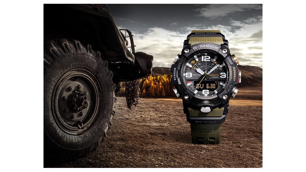 Casio G-Shock Mudmaster Triple-Sensor Watch - Mens, Black, GGB100-1A3