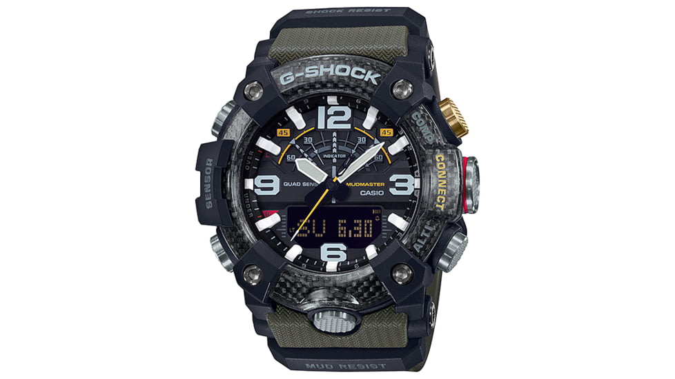 Casio G-Shock Mudmaster Triple-Sensor Watch - Mens, Black, GGB100-1A3