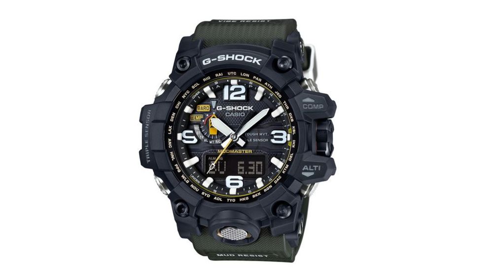 Casio Tactical Mudmaster Solar Atomic G-Shock Watch, Black GWG1000-1A3