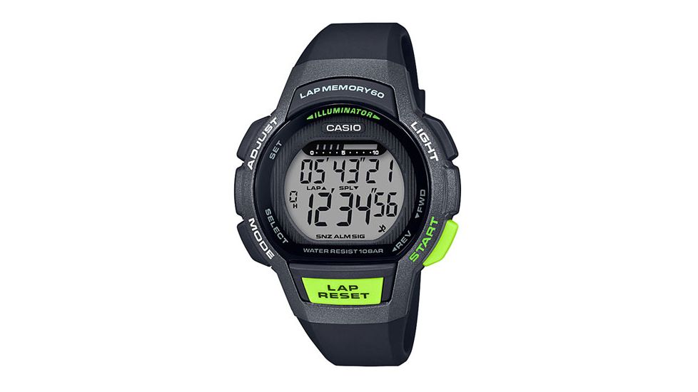 Casio Outdoor Ladies Runner Series Watch, Black/Grey, LWS1000H-1AV