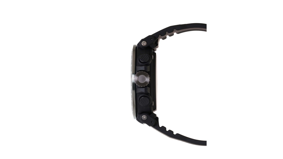 Casio Outdoor Pro Trek Solar Powered Triple Sensor Word Time Watches w/Biomas Plastic Case and Strap - Mens, Black, One Size, PRW6611Y-1A