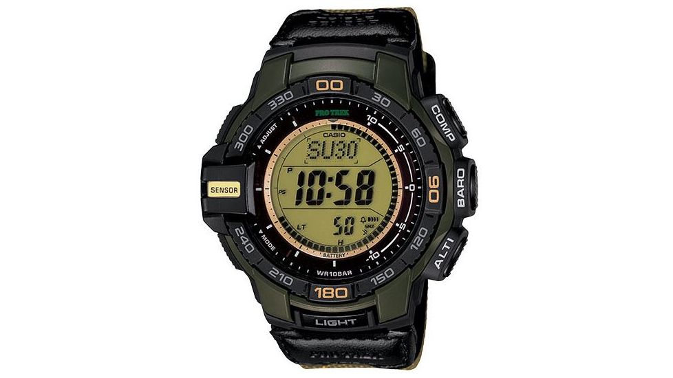 Casio Outdoor PROTREK SOLAR TRIPLE SENSOR 100M, Gold PRG270B-3