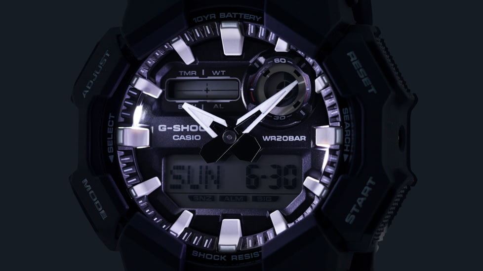 Casio Tactical G-Shock Analog-Digital 10-Year Battery Watch - Mens, Black, One Size, GA-010-1ACR
