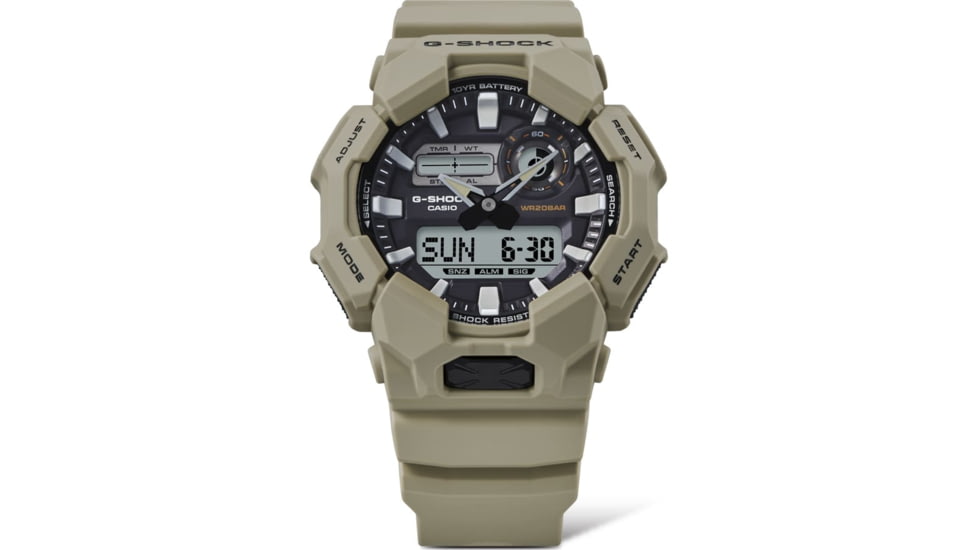 Casio Tactical G-Shock Analog-Digital 10-Year Battery Watch - Mens, Tan, One Size, GA-010-5ACR