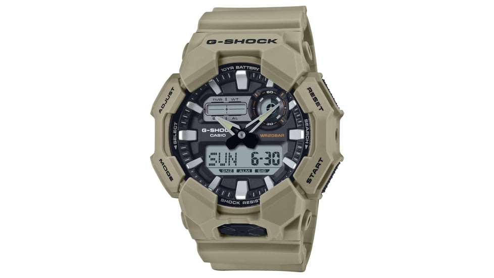 Casio Tactical G-Shock Analog-Digital 10-Year Battery Watch - Mens, Tan, One Size, GA-010-5ACR