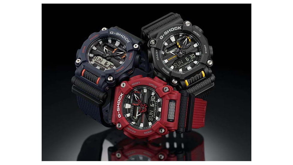 Casio Tactical G-Shock Heavy Duty Super LED Watches, Black, GA900-1A