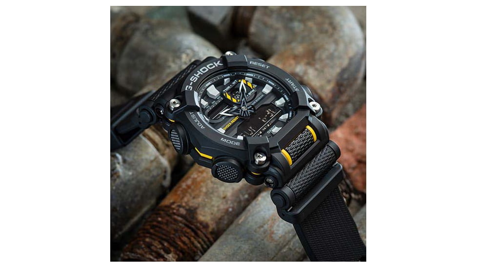 Casio Tactical G-Shock Heavy Duty Super LED Watches, Black, GA900-1A