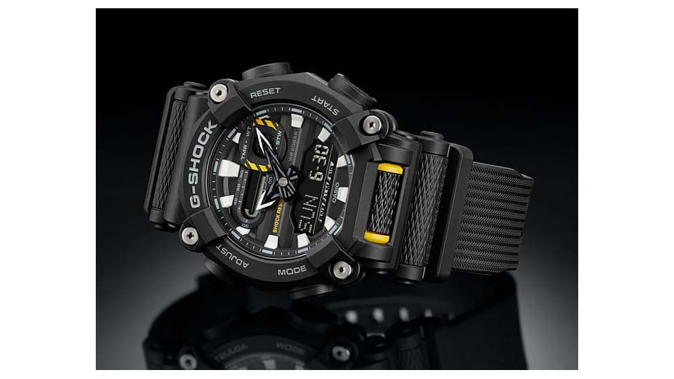 Casio Tactical G-Shock Heavy Duty Super LED Watches, Black, GA900-1A