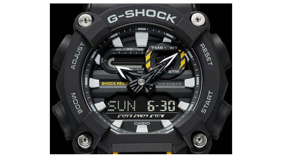 Casio Tactical G-Shock Heavy Duty Super LED Watches, Black, GA900-1A