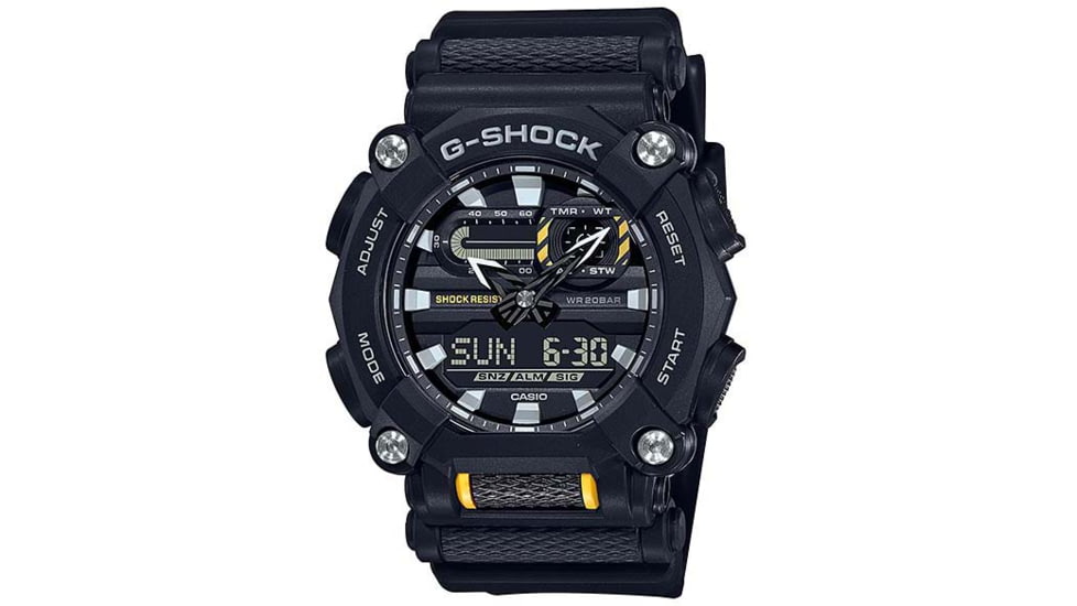 Casio Tactical G-Shock Heavy Duty Super LED Watches, Black, GA900-1A