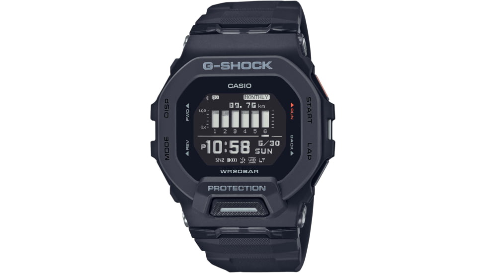 Casio Tactical G-Shock Move Step Tracker Watches, Black, GBD200-1