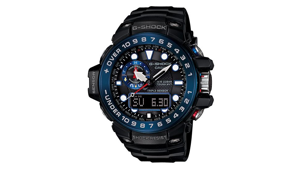 Casio Tactical Gulfmaster Solar Atomic All Sensor Watch, Black, GWN1000B-1B