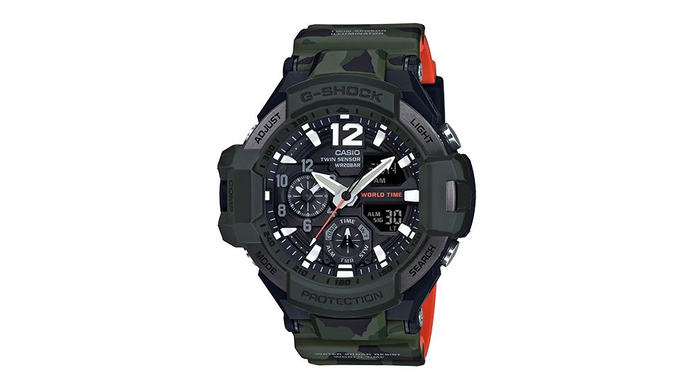 Casio Tactical Premier G-Shock Gravity Master +P25+Q26, GA1100SC-3A