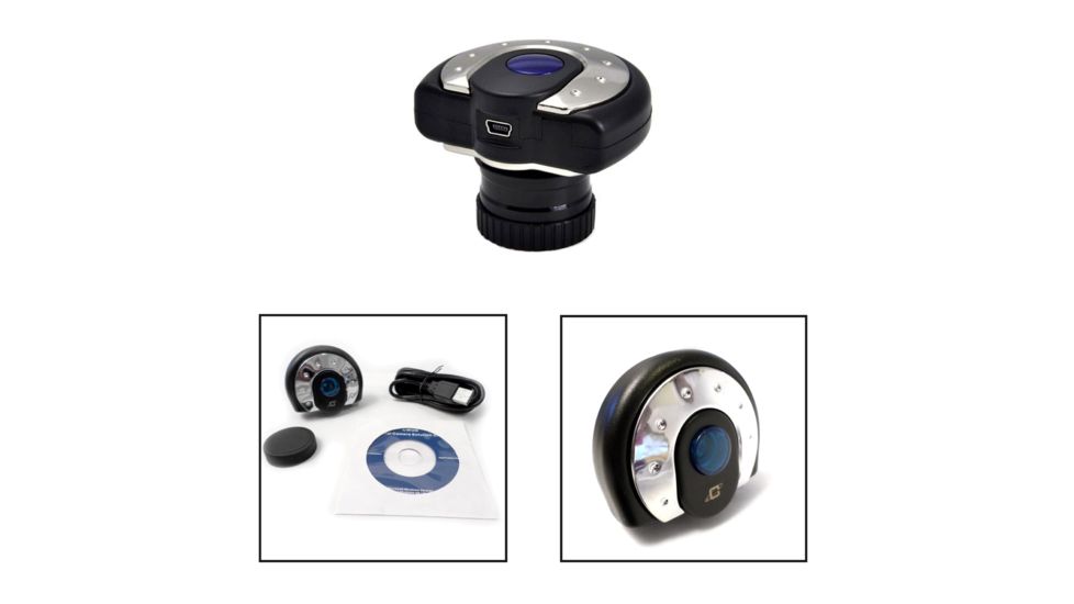 Cassini C-900135EQ3 900mm x 135mm Tracker Reflector Telescope w/ EQ3 Mount and 1.3MP Digital Camera, Black, NSN N, C-900135EQ3C13MP