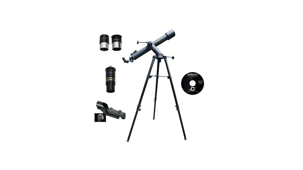 Cassini Day/Nite 800mm X 72mm Astro-Terrestrial Refractor Telescope, Charcoal C -80072TR