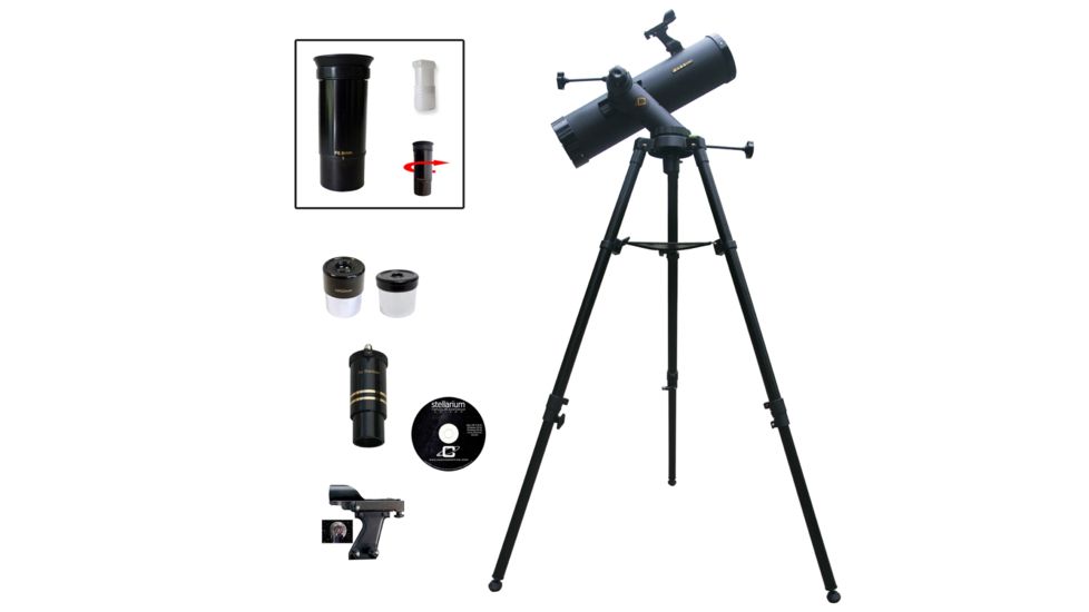 Cassini FH-102TR 640mm x 102mm Tracker Telescope w/Zoom Eyepiece, Black, NSN N, FH-102TRZ