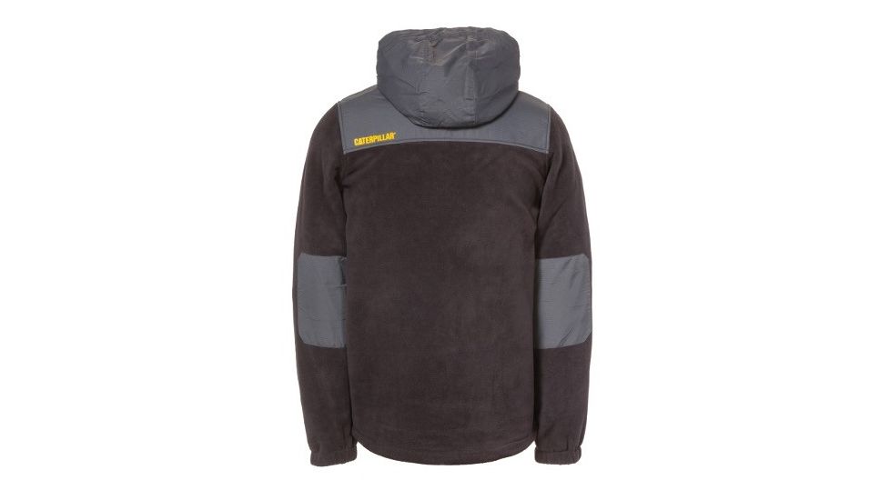 Caterpillar Conversion Fleece Jacket - Men's, Black/Grey, 2XL 1310050-11308-2XL