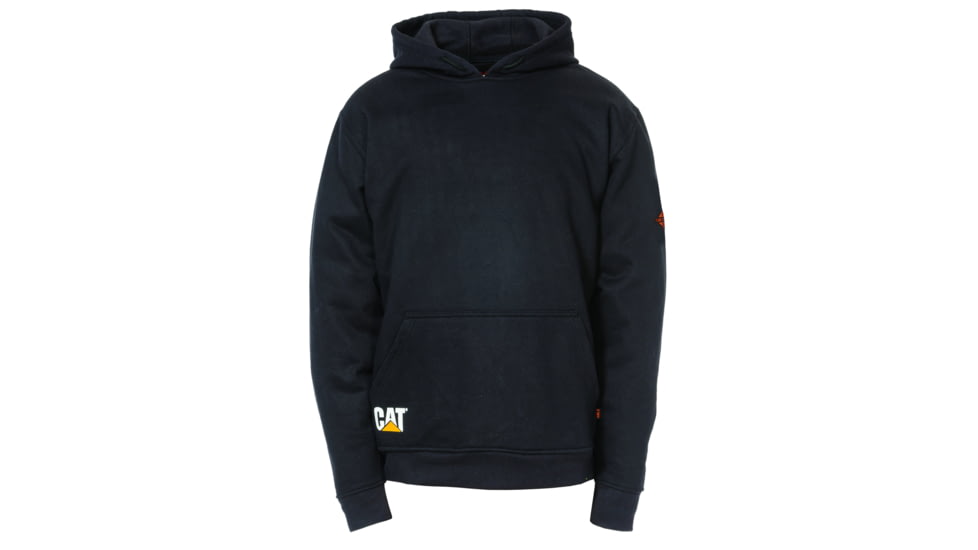 Caterpillar Flame Resistant Banner Hooded Sweatshirt, FR Black, Medium, 1910045-95G-M, Additional Views