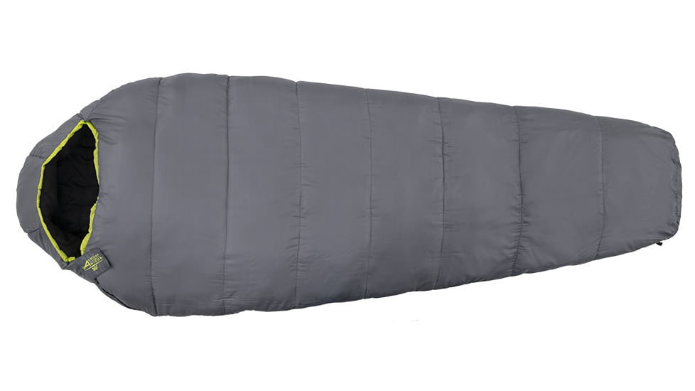 Cedar Ridge Alloy +20 Degrees Sleeping Bag, Gray/Citrus, 4911448