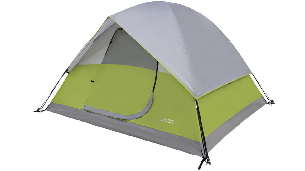Cedar Ridge Cypress 4-Person Tent, Gray/Citrus, 5421835