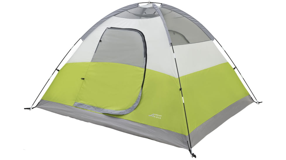 Cedar Ridge Cypress 4-Person Tent, Gray/Citrus, 5421835