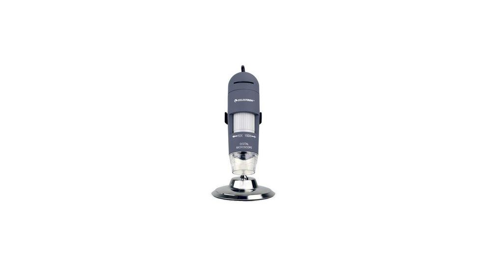 Celestron Deluxe Handheld Digital Microscope Dual Axis, Gray, 44302-C