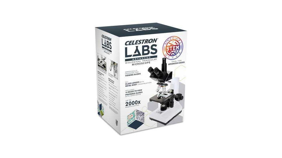 Celestron Labs CB2000C Compound Binocular Microscope,10x,20x Eyepieces,4x,10x,40x,100x Achromatic Objective Lenses 44132