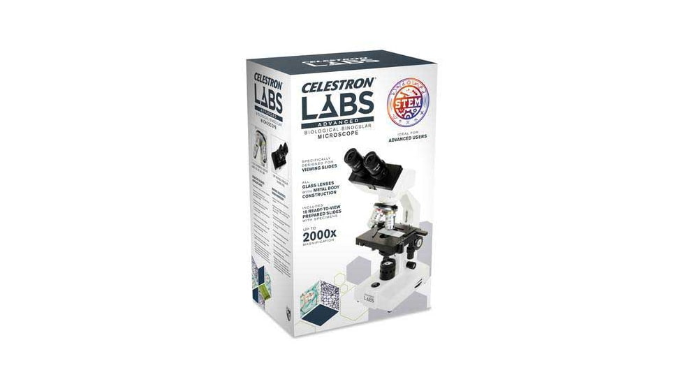 Celestron Labs CB2000CF Compound Binocular Microscope,10x,20x Eyepieces,4x,10x,40x,100x Achromatic Objective Lenses 44131