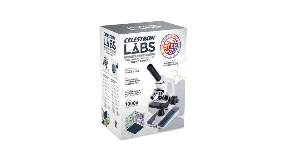 Celestron Labs CM1000C Compound Microscope,10x,25x Eyepieces and 4x,10x,40 Objective Lenses 44129