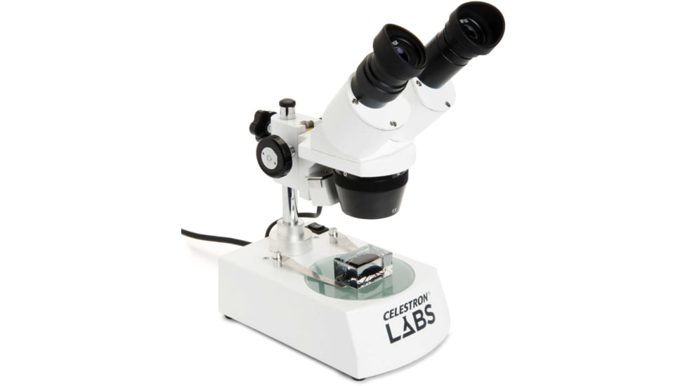 Celestron Labs S10-60 Stereo Microscope,10x,20x Eyepieces,Two Sets of Objective Lenses,1x,3x 44208