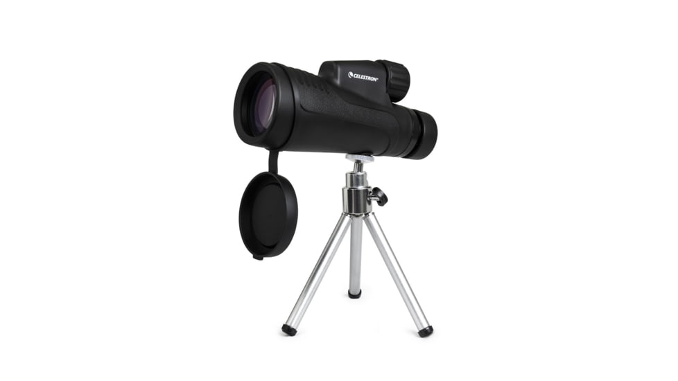 Celestron Outland X 20x50 Monocular w/ Tripod &amp; Smartphone Adapter, 11 mm, Bak-4, Multicoated, Black, 72372