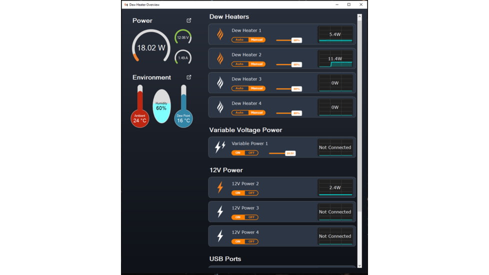 Celestron Smart DewHeater And Power Controller 4x, Black, 94036