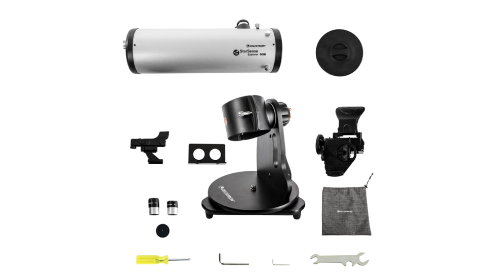 Celestron StarSense Explorer 114mm Tabletop Dobsonian, Silver/Black, 22480