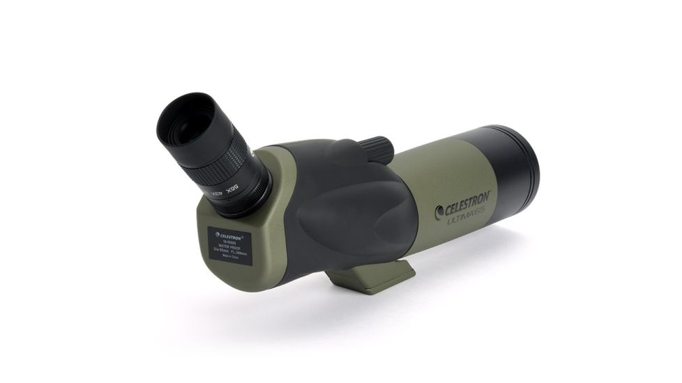 Celestron Ultima 65 Angled Spotting Scope, 18-55x65mm, 45 Degree w/ Smartphone Adapter 52348